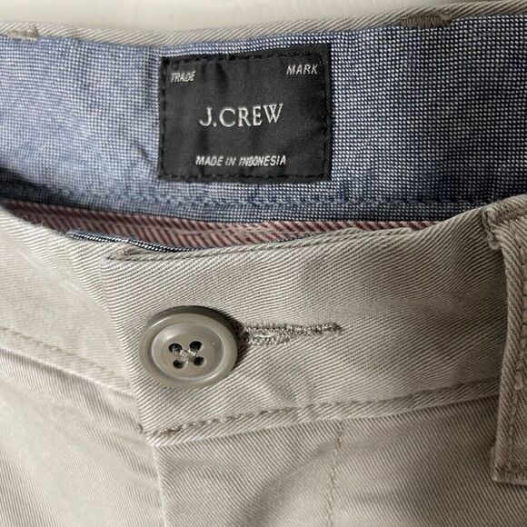 J.CREW Pants Mens 33 x 29 Gray 770 Straight Fit Chinos Stretch AR886 - Picture 9 of 12